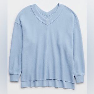 Aerie | Wonder Texture Vneck Sweater NWOT
